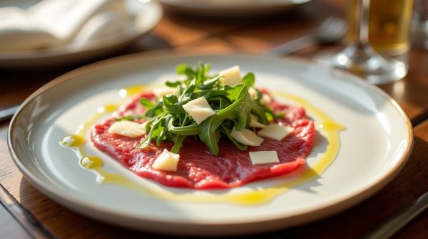 Top 5 vins qui subliment un carpaccio de veau